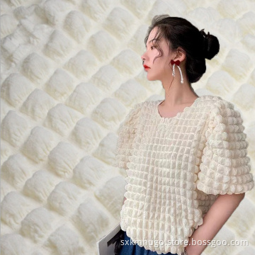 Big Bubble Crepe Fabric For Lady Garment
